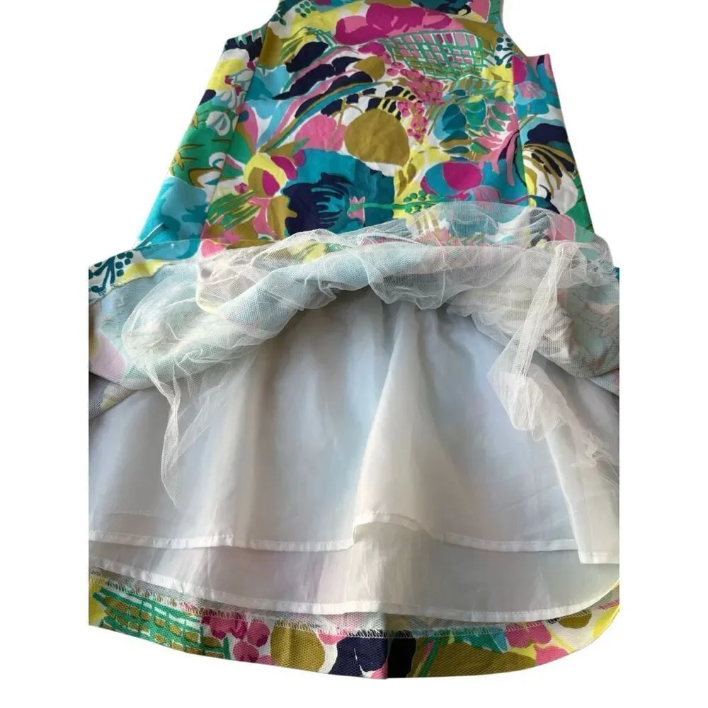 Crewcuts Multicolored Drop Waist Dress Size 14 Girls